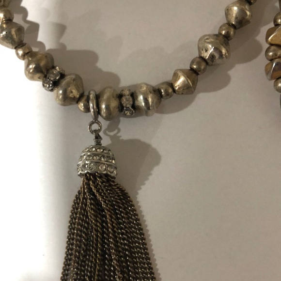 Stella & Dot Milana Rhinestone Pave Tassel Bracelet Set - Picture 3 of 7